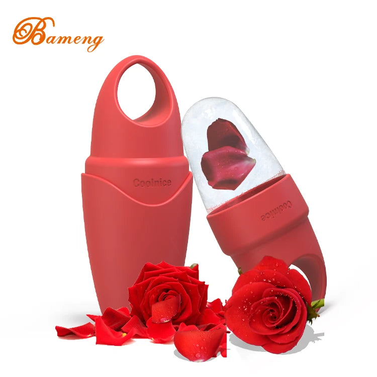 Beauty Silicone Portable Fitness Ice Ball Skin Cooling Ice Face Roller Ice Contour Roller