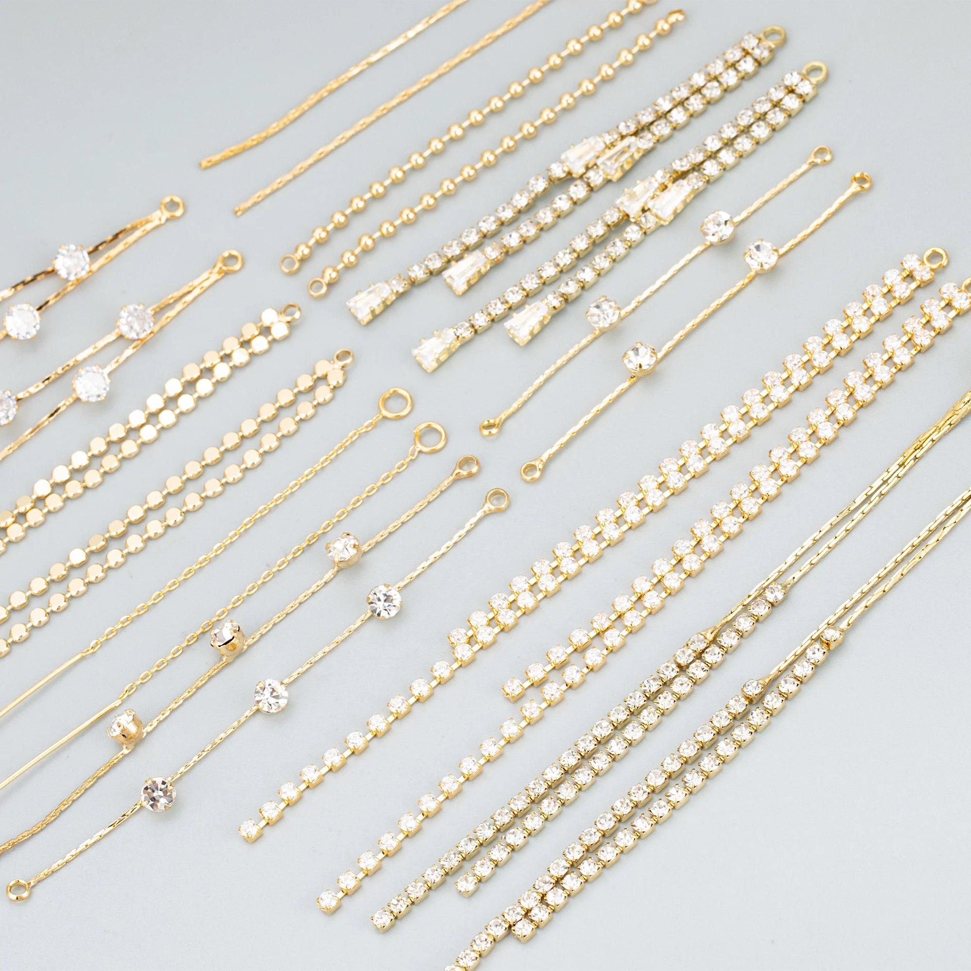 M294  10pcs/lot Jewelry Accessories18k Gold Rhodium Platedcopper Stable Quality Korean Chain Diy Earrings Making Findings