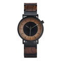 Men's Fashion Wooden Watch Handcrafted MIYOTA Timepieces Walnut Wood Case Stainless Steel Relogio Masculino Reloj Mujer Pointer MegaBDM