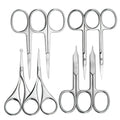 Eyebrow Trimming Stainless Steel Scissors Cosmetic Tool Beauty Makeup Tools Nose Hair Trimmer Round Head Nail Art Scissor