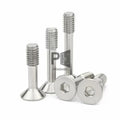 304 Stainless Steel Countersunk Hexagon Socket Lock Screw/Flat Head Non-Release Half-Tooth Screw CSK Captive Screw
