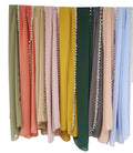 Women's Soft Chiffon Pearl Pendant Long Scarf Shawl Fashion Muslim Hijab Wrap Hijab Women's Soft Chiffon Pearl Pendant  Scarf