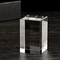 Customized Rectangle Crystal Glass Cube Laser Engraved Other Crystal Crafts
