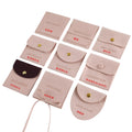 Multi Size Custom Logo Travel Organizer Microfiber Jewelry Gift Pouch Velvet Packaging Bag for Necklace Earrings Bracelet Ring