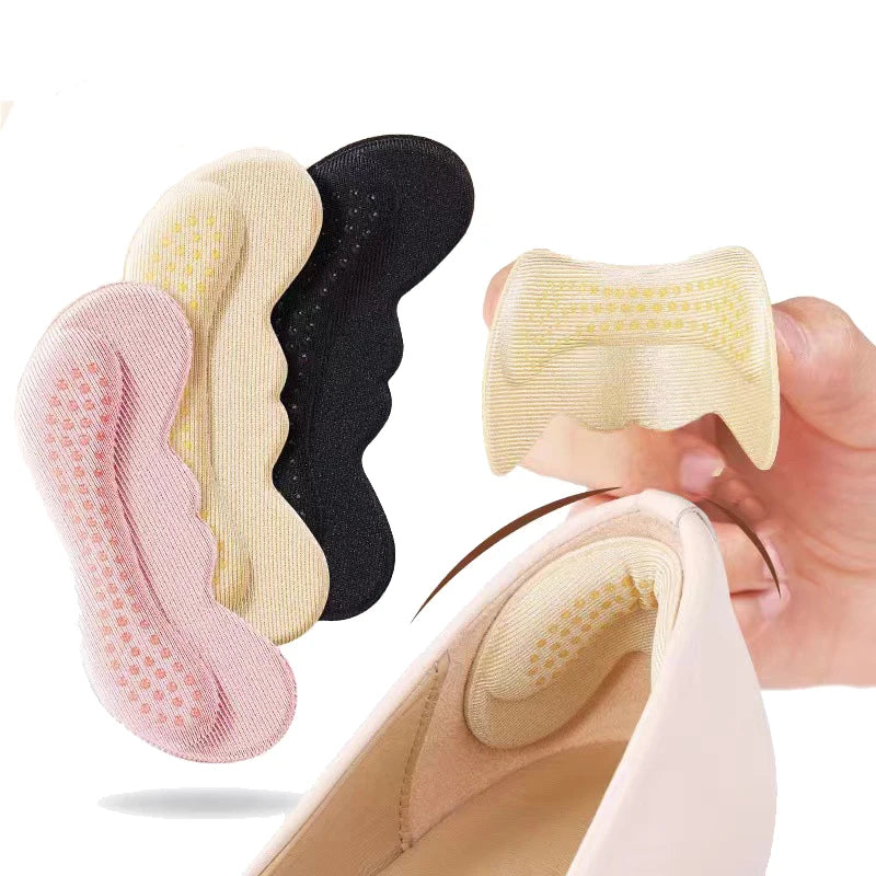 HF Heel Patch Thickened Anti-Drop Anti-Wear Insoles Half Size Shoe Paste with Fabric Material for Heels Shoes for Women 3 Colors