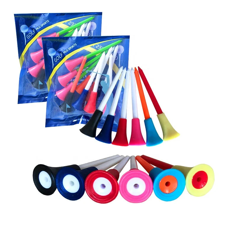 Durable Rubber & Plastic Golf Tees-Custom Logo OEM/ODM Service Factory Price Club Friendly Packaging