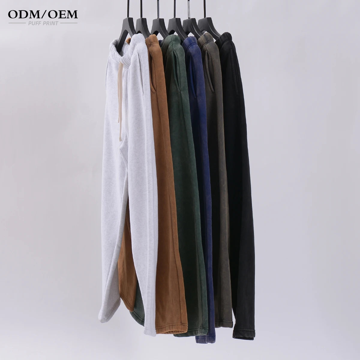 High Quality Cotton Oversize 360gsm Heavyweight Sweatpants Loose Jogger Baggy Vintage Acid Wash Wide Leg Sweatpants