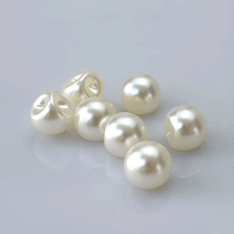 Deep Peel B3-3 Round Pearl Button Garment Sewing Accessories with Plastic Resin Buckles for Cardigan Sweater Style Shank