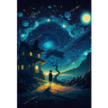 Diamond Painting Kits Starry Sky Adults DIY 5D Round Full Drill Landscape Diamond Art