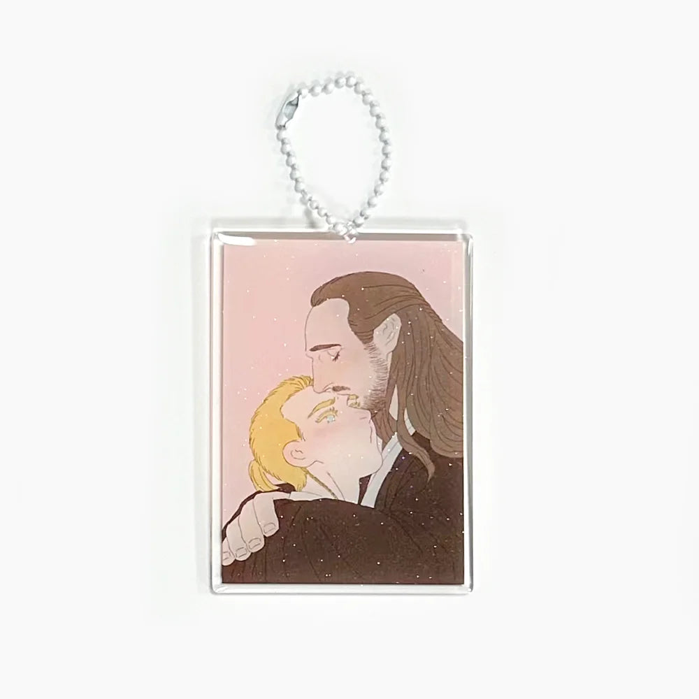 Transparent Epoxy Resin Keychain Keychain Supply Customize Your Design Anime Kawaii Cartoon Rainbow Holographic Holographic Glit