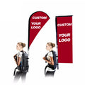 Customized Promotional Product Advertising High-quality Display Customized logo Backpack Flag Banner