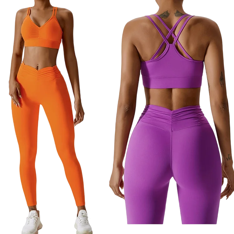 Wholesale New Yoga Sets Fitness Women Sport Suits 2025 Fitness Gym Wear Ladies for Ladies
