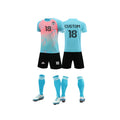 Quick Dry Fabrics Wear Customization  Soccer Jerseys Set Men's Short Sleeved Shorts Jersey