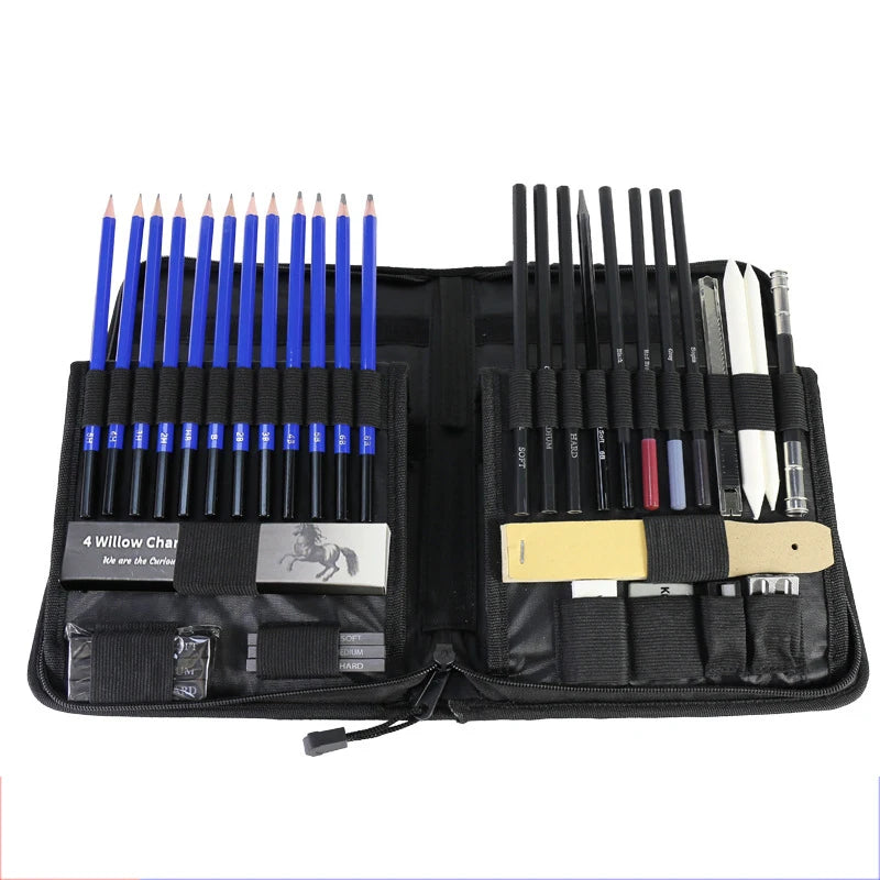 Hot Sale Professional Basswood Sketching and Drawing Pencil Set Standard Pencils for Art and Design