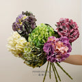 Y0007 Factory Wholesale Realistic Handmade Painted Hydrangeas 65cm Artificial Latex Real Touch Modern Home Wedding Hotel
