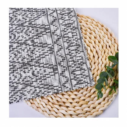 Fast Delivery Custom 260gsm 75% Polyester 25% Cotton Knitting Thick Needle Boucle Jacquard Fabrics