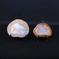 Wholesale Natural Quartz Stone Irregular Sliced Quartz Cup Crystal Agate Slice Holder Agate Coaster Slices Healing Stones