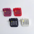 100pcs Resin Retro Vintage Telephone 3D Sculptures Figurines Room Decoration Statues Jewelry Decorative Kids Figures Miniatures