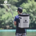 ROCKBROS Summer Picnic BBQ Cooler Bag Totally Waterproof 20L Large Capacity Cold Drinks Backpack Fishing Road Trip Cooler Box