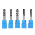HUHAO 10pcs Single Flute End Mill 5A Milling Cutters 3.175 4 6 8 10mm Shank Spiral Router Bits PVC Cutter Woodworking OEM/ODM