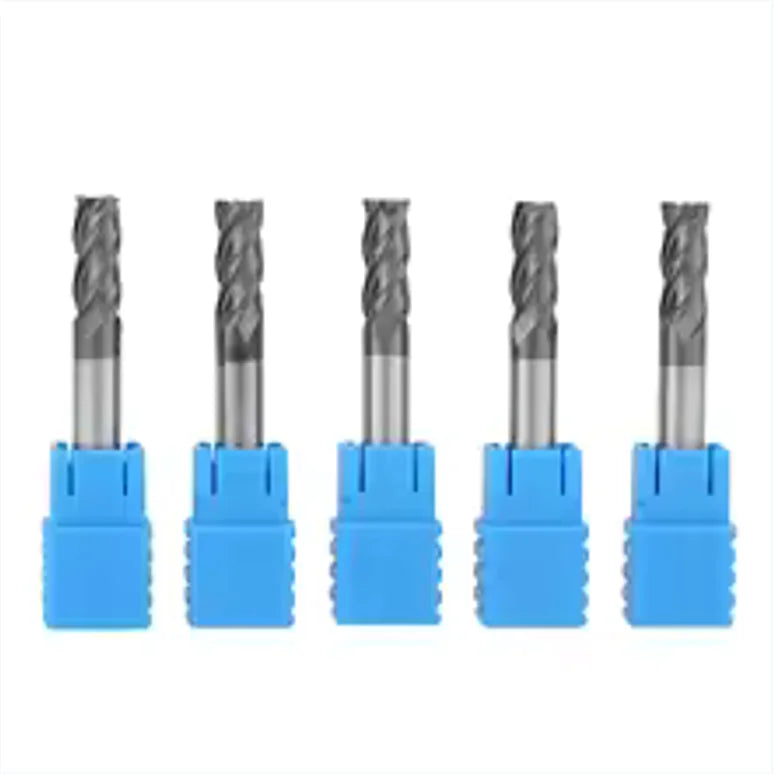 HUHAO 10pcs Single Flute End Mill 5A Milling Cutters 3.175 4 6 8 10mm Shank Spiral Router Bits PVC Cutter Woodworking OEM/ODM