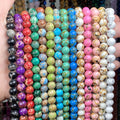 Natural Stone Beads Howlite Turquoises Jaspers Loose Shell for Jewelry Making DIY Bracelet Necklace Accessories