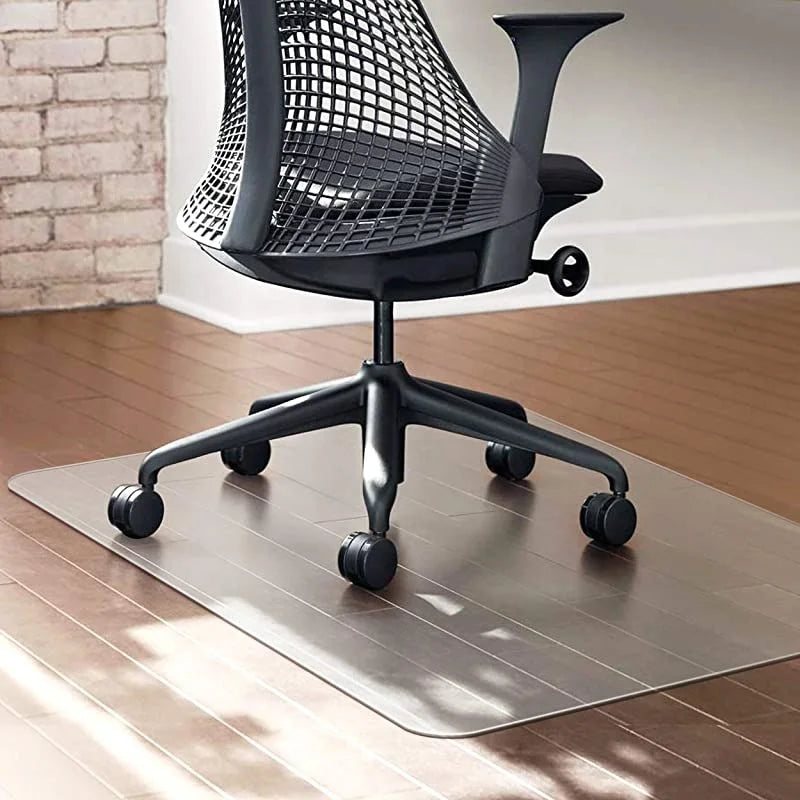 Multi-Purpose Low-Pile Floor Protector Computer Gaming Rolling PVC Transparent Chair Mat