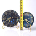 Beautiful Slices Desk Labradorite Clock for Home Decoration Agate Stone Buy Online From Agate Natural Gemstone Antique Clock