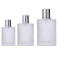 30ML 50ML 100ML Frosted Glass Bottle Fancy Empty Refillable Perfume Bottles with Aluminum Spray Cap