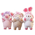 12cm Bath Towel Bunny Plush Keychains Toys Fluffy Bath Pig Bunny Keychain Stuffed Animal Claw Machine Doll Plush Rabbit Keychain