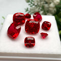 Lab Colored Gemstones Vivid Red Ruby Loose Lab Gemstones Synthetic Ruby Price Carat 1ct to 10ct Cushion Cut Lab Grown Ruby