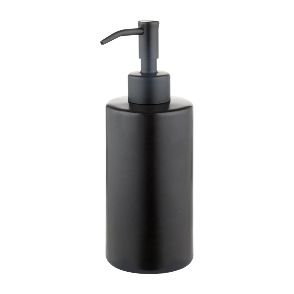 Longan 300ml 400ml 450ml Round Ceramic Cosmetic Bottle With Pump Lotion Pump Bottle for Bathroom