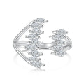Dylam Manufacturer Light Luxury Fine Jewelry Marquise Cz Cubic Zirconia Rings Sterling Silver 925 Engagement Ring for Women