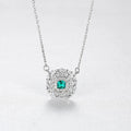 Acme Factory OEM New Design CZ Stone Necklace Gold Plated Necklace for Women Hot Sale Fashion Elegant Chain Pendant Silver