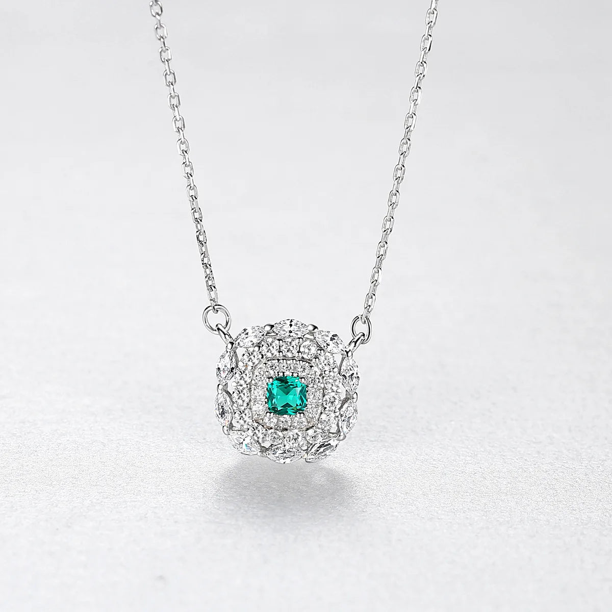 Acme Factory OEM New Design CZ Stone Necklace Gold Plated Necklace for Women Hot Sale Fashion Elegant Chain Pendant Silver