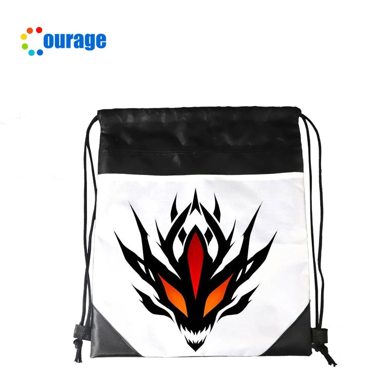 Good Quality Double Layer Advertising Custom Blank Sublimation Backpack Sports Drawstring Bags