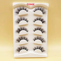 LM 5 Pairs False Eyelashes Foxy Eye Winged Faux Mink Eyelash Wholesale 3D Faux Mink Cat Eye Eyelashes