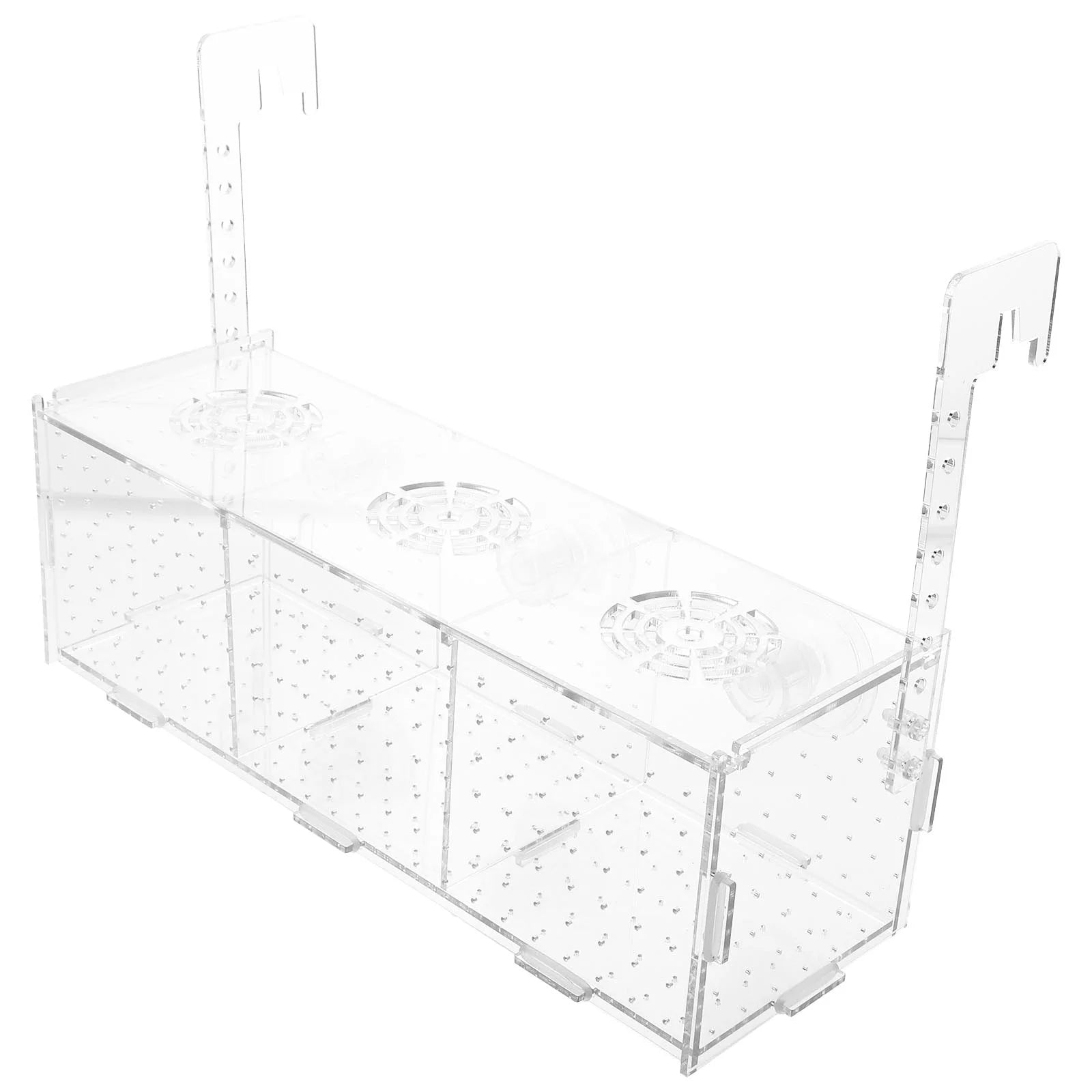 Multifunctional Square Acrylic Fish Tank Net Aquarium Hatchery Box Holder Made of Durable Plastic