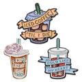 Coffee Cup Enamel Pins ICED DRINKS Bottle Brooch Cute Cartoon Cups Lapel Pin Clothes Collar Badge Jewelry Pin Gift for Friends