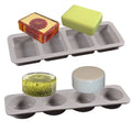 YS 4 Cavity Soap Molds Silicone Mold for Making Handmade Soap Lotion Bar Rectangle Round Reusable Silicone Soap Making Molds