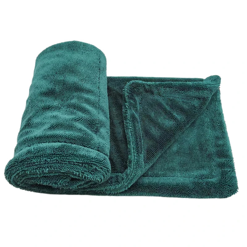 Ultra Soft Big Size 60x90cm 60x80cm 600gsm 700gsm 1200gsm 1400gsm Twist Loop Micro Fiber Car Glasses Cleaning Towel