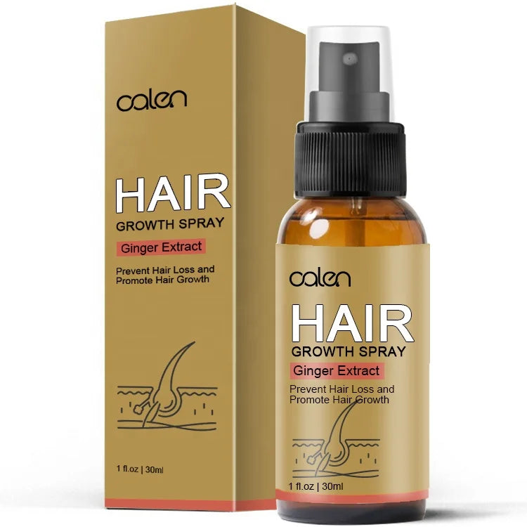 1 Fl.oz Private Label Natural Herbal Longer Thicker Regrow Treatment Pure Anti-Hair Loss Hair Growth Spray on Baldness