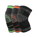 Nylon Knee Sleeve Brace Adjustable Strap Knitted Knee Support With Bandage