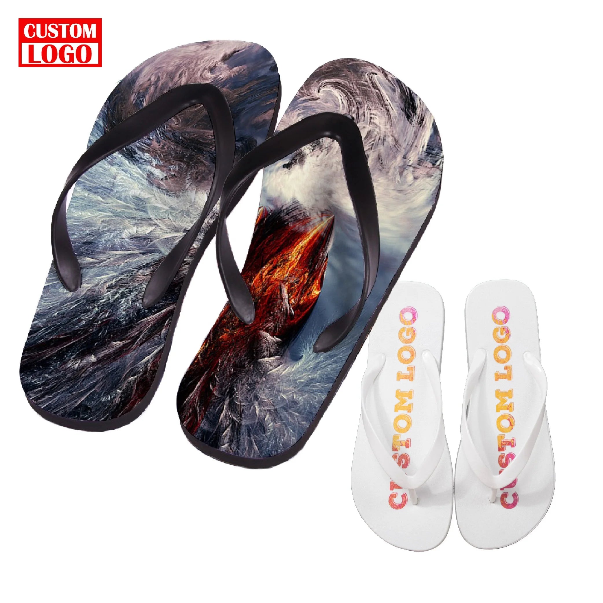 Water-proof Flip Flops Pvc Flip Flops for Men Custom Logo Custom Flip Flops Wholesale Custom Rubber Flip Flops