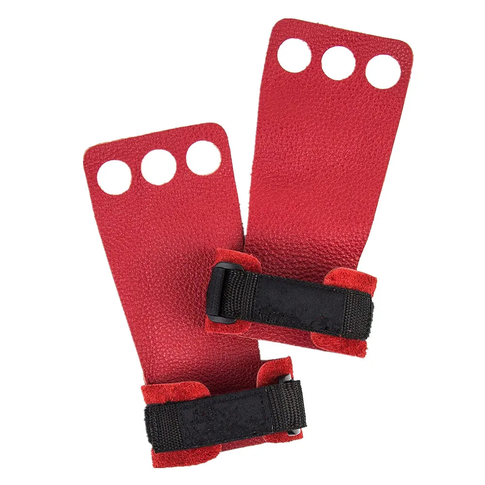 Custom Leather Gym Hand Grips Weightlifting Gloves with Ifting Straps for Powerliftingpull UpskettlebellsworkoutWods