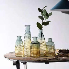 Wholesale Colorful Glass Vase Custom Color Vintage Glass Vase for Home Decoration