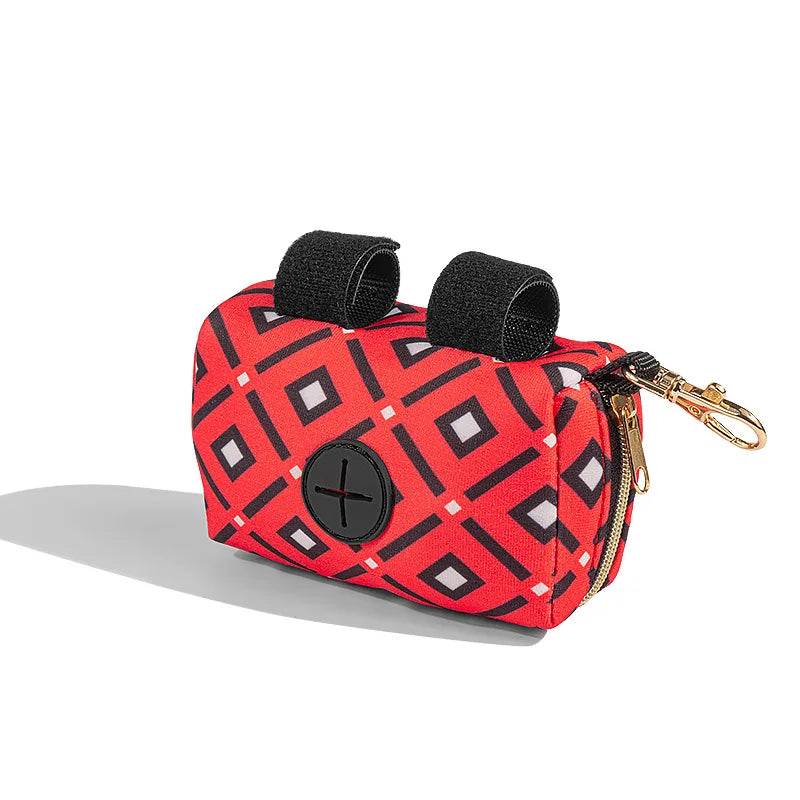 Portable Dog Poops Pickup Bags Felt Poop Bag Holder Dispenser Garbage Poop Bags for Dogs