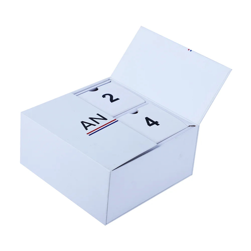 Personalized Open Door Magenta Recycled Materials Rigid Gift Boxes with Double Black Logo Wedding Magnetic Box Matt Lamination