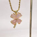 Fashion Fine Jewelry Wholesale Clover Jewelry Set Women butterfly Pendant Buddha pink Jade Stone Price Wholesale Jade Pendants