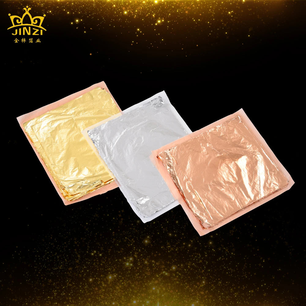 Wholesale Price Private Label 10000 Sheets/Pack 16*16Cm Italian Imitation Gold Leaf Sheets Use for Craft Decor